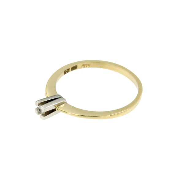 210-254019801-solitairring-14-karaat-bicolor-goud-zirkonia