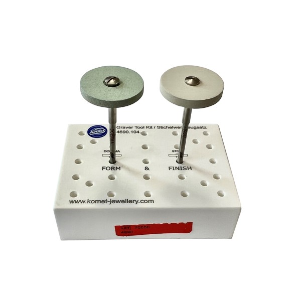  Graver tool kit Komet 4690 slijp en glans afwerking set voor metaal bv stekers