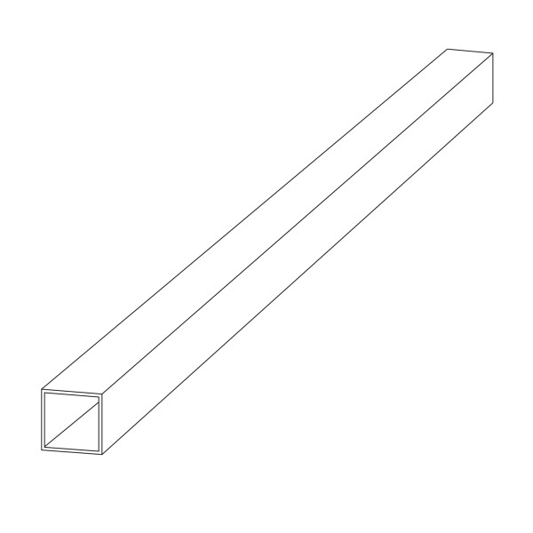 zilver-buis-vierkant-2-4-mm