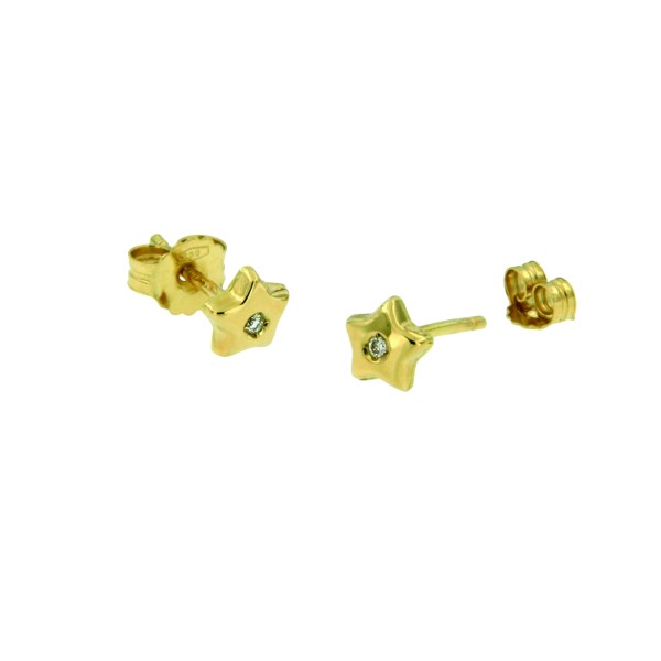 Oorsteker-diamant-ster-18karaat