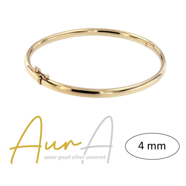 Aura 4mm 61mm small slavenband ovaal