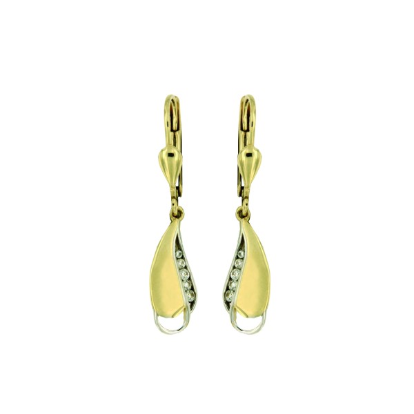 Oorhangers 2 fantasie Zirkonia