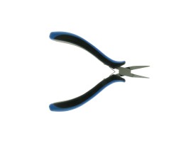 gesoleerde-rond-vlaktang-blauw-zwart