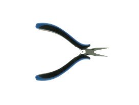 gesoleerde-rond-vlaktang-blauw-zwart