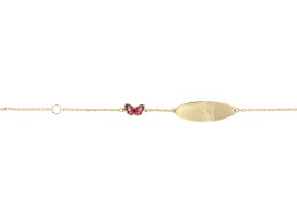Babyplaatband 12-14 cm Vlinder