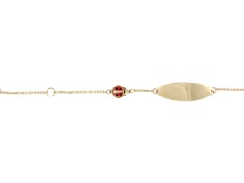 Babyplaatband 12-14 cm Lieveheersbeestje