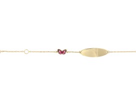 Babyplaatband 10-12 cm Vlinder