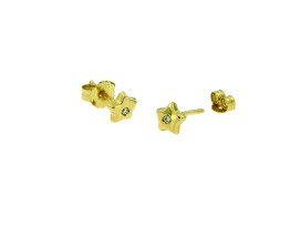 Oorsteker-diamant-ster-18karaat