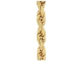 Koord massief collier 45 cm geelgoud 3,50 mm