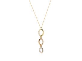 Collier-Hanger-Zirkonia-Ovaal