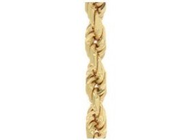 Koord massief geslepen collier 45 cm geelgoud 3,50 mm