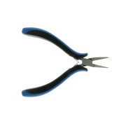 Geïsoleerde rond-vlaktang blauw-zwart
