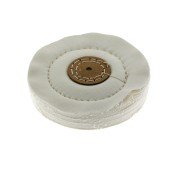 Lappenschijf met leren kern 125 mm