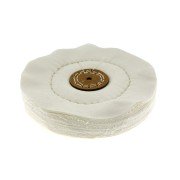 Lappenschijf met leren kern 150 mm