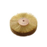 Borstel messing met houten kern