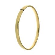 Slavenarmband geelgoud vlak 5 mm