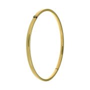 Slavenarmband geelgoud vlak 3 mm