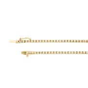 Tennisarmband diamant 1 ct geelgoud