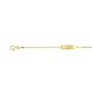 Babyplaatarmband 8 karaat geelgoud S-gourmet 12-14 cm