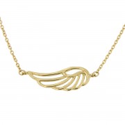 Symbol Chain '11' Angel Wing 42-45 cm geelgoud