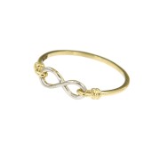 Ring 58 infinity bicolorgoud
