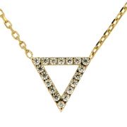 Symbol Chain '18' Driehoek zwart-wit 42-45 cm