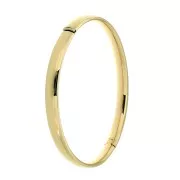 Slavenarmband geelgoud ovaal 6 mm