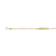 Babyplaatarmband anker gewalst 14-16 cm