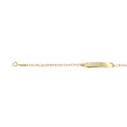 Babyplaatarmband anker gewalst 14-16 cm