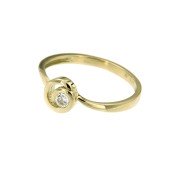 Ring 33 geelgoud zirkonia