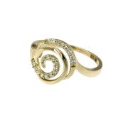 Ring 35 geelgoud zirkonia