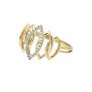 Ring 74 geelgoud zirkonia