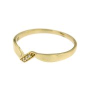 Ring 103 geelgoud zirkonia