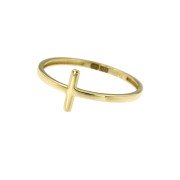 Ring 59 kruis geelgoud 