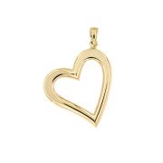 Harthanger geelgoud open groot 24 mm