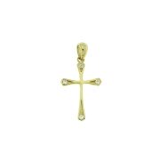 Kruishanger geelgoud zirkonia 19 mm