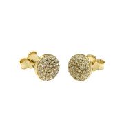 Oorknoppen CZ 28 rond pavé