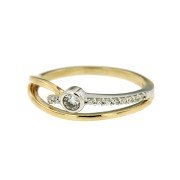 Ring 107 bicolor goud