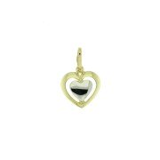Harthanger bicolor dubbel hart open 12 mm