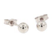 Oorknoppen 25 bal 4 mm witgoud