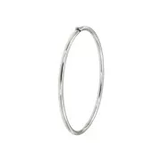 Slavenarmband witgoud rond 3 mm