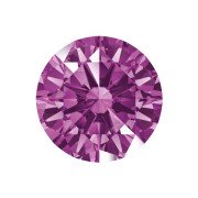 Zirkonia Paars - rond brilliant geslepen 