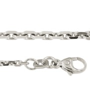 Anker colliers geslepen 50 cm witgoud 1,30 - 2,00 mm