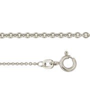 Anker colliers ongeslepen 45 cm witgoud 0,70 - 1,50 mm