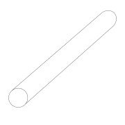 Rond draad platina 955/-