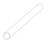 Rond buis zilver wanddikte 0,50 mm 1,80-10,00 mm