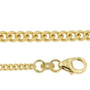 Gourmet colliers 42 cm geelgoud 1,10 - 1,60 mm