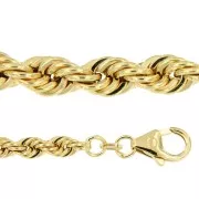 Koord hol colliers 45 cm geelgoud 3,40 & 4,50 mm