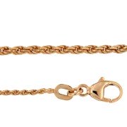 Koord massief collier 45 cm roodgoud 1,10 mm