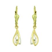 Oorhangers 6 Fantasie Druppels Zirkonia 30 mm